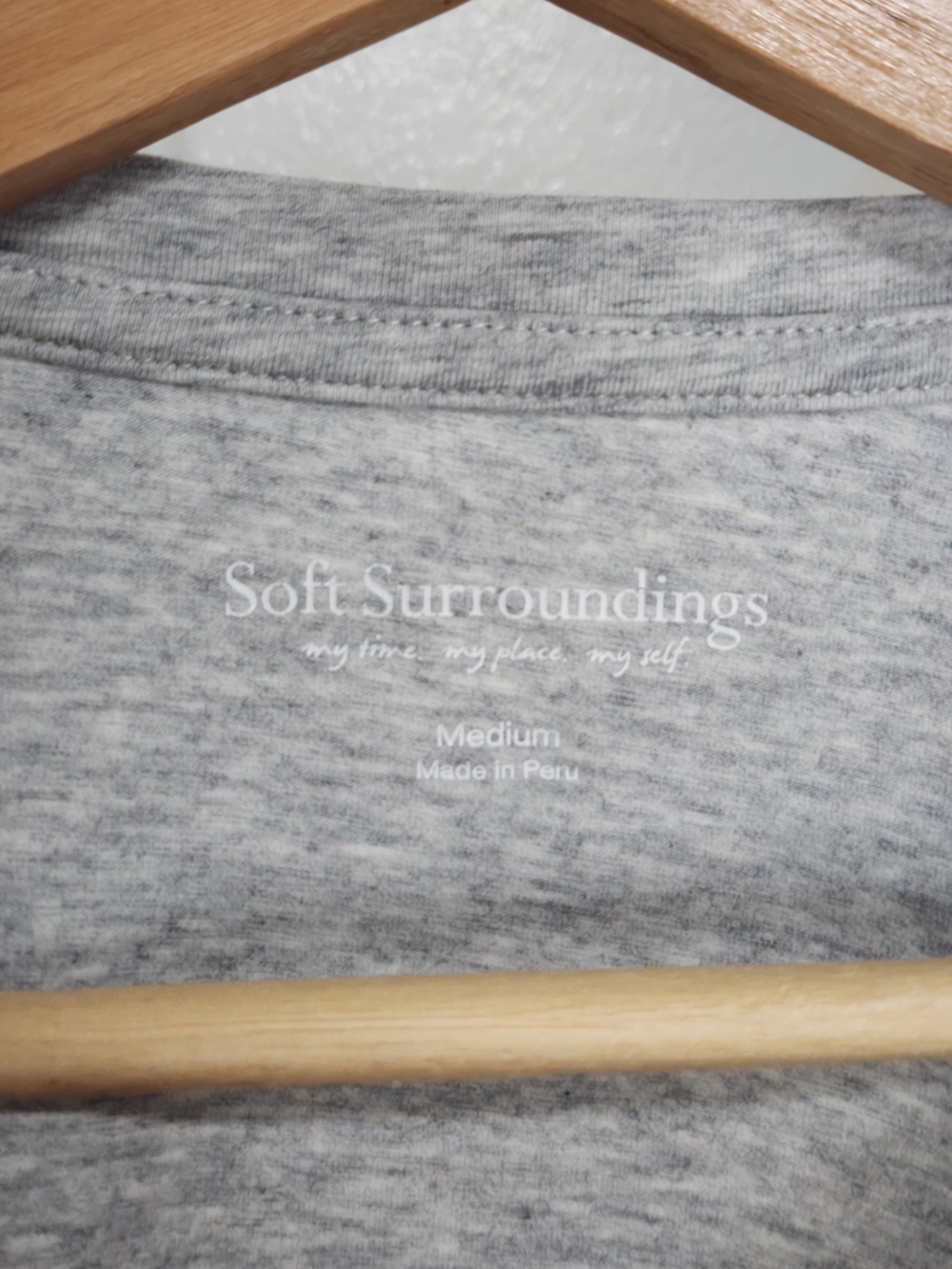 Soft Surroundings Touch of Sheer Tunic Top Size M Pima Cotton - Picture 5 of 6